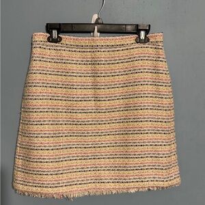 Ann Taylor Tan Yellow Mini A-line Skirt for Casual